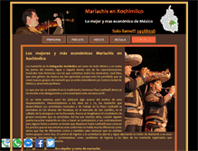 Tablet Screenshot of mariachisenxochimilco.com